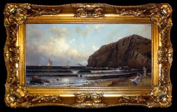 framed  Alfred Thompson Bricher Cushing Island, Portland Harbor, ta009-2